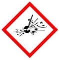 Explosive, self-reactive, organic peroxide sign